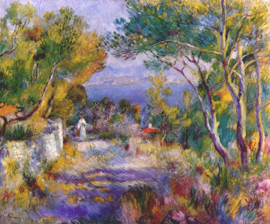 The estaque by Pierre-Auguste Renoir