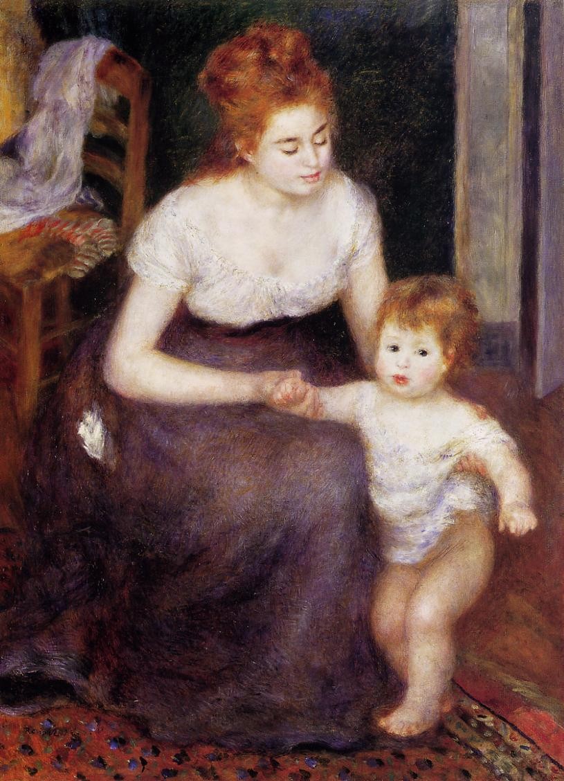 The First Step by Pierre-Auguste Renoir