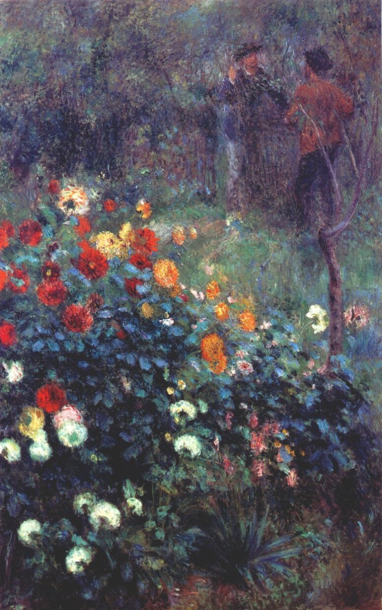 The Garden In The Rue Cortot At Montmartre by Pierre-Auguste Renoir