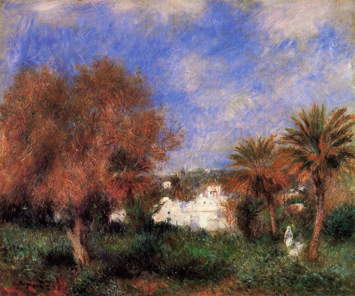 The Garden of Essai in Algiers by Pierre-Auguste Renoir