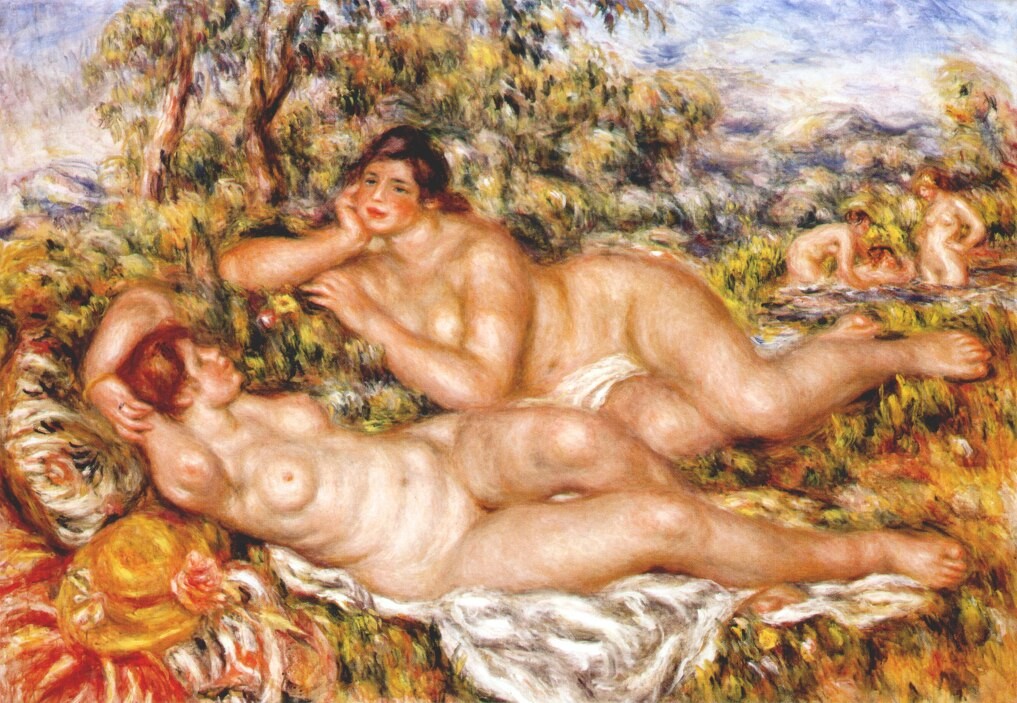 The Great Bathers (The Nymphs) by Pierre-Auguste Renoir