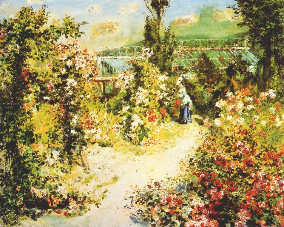 The greenhouse by Pierre-Auguste Renoir