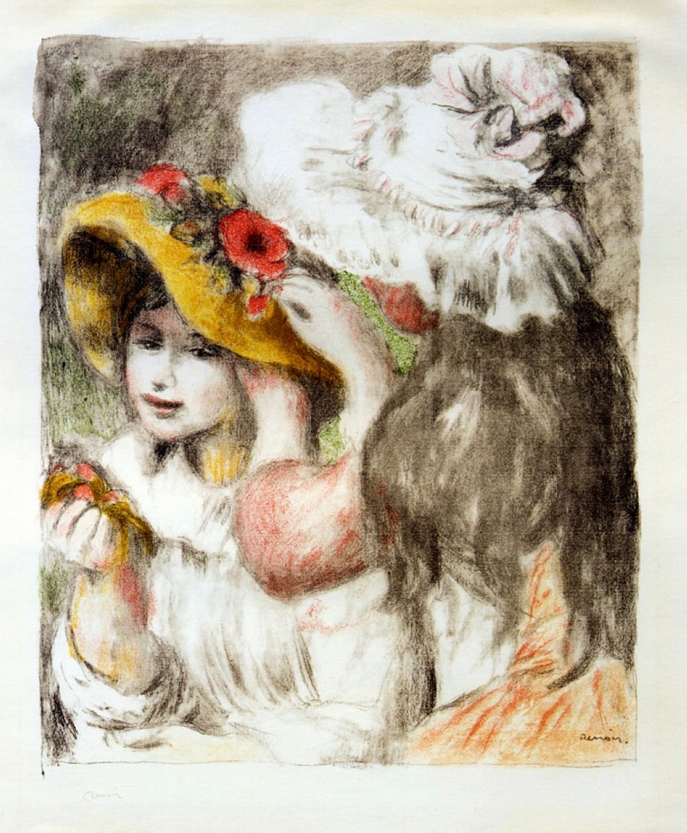 The Hatpin by Pierre-Auguste Renoir
