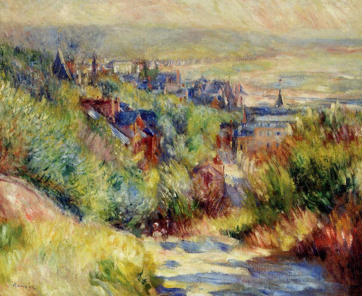 The Hills of Trouville by Pierre-Auguste Renoir