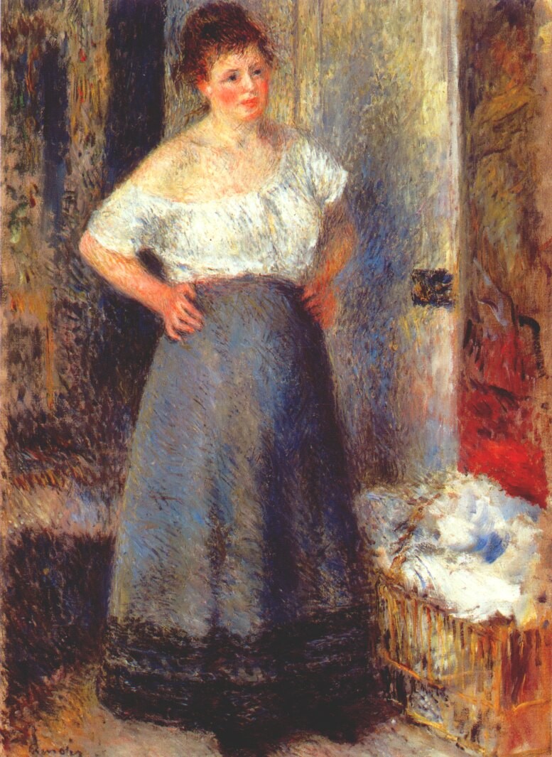 The Laundress by Pierre-Auguste Renoir