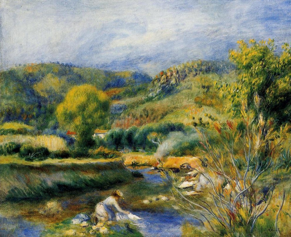 The Laundress by Pierre-Auguste Renoir