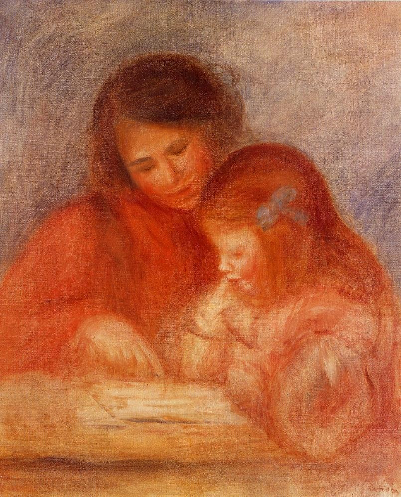 The Lesson by Pierre-Auguste Renoir