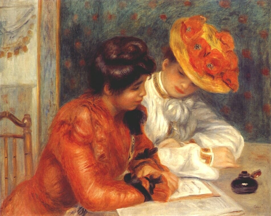 The letter by Pierre-Auguste Renoir