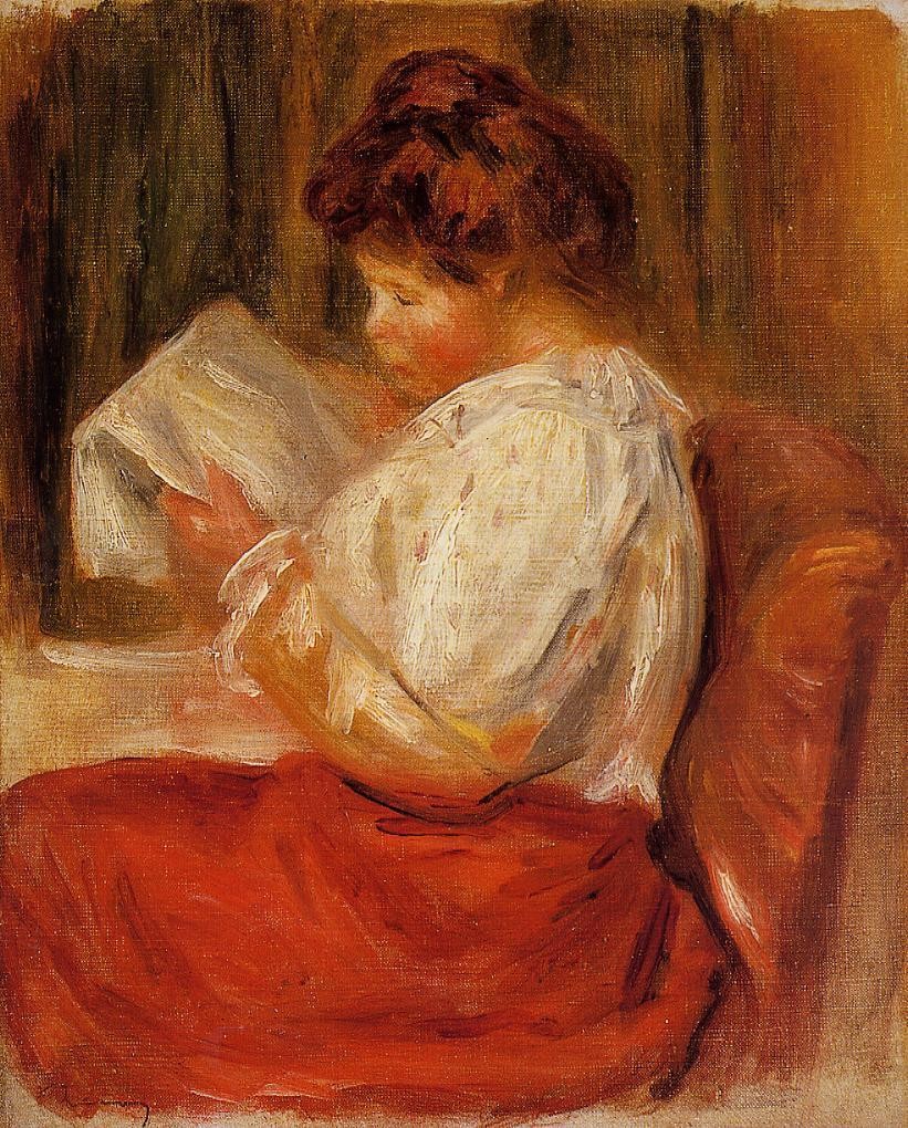 The Little Reader by Pierre-Auguste Renoir