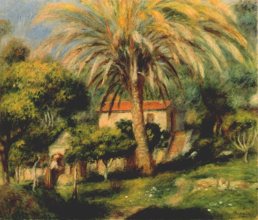 The palm tree by Pierre-Auguste Renoir