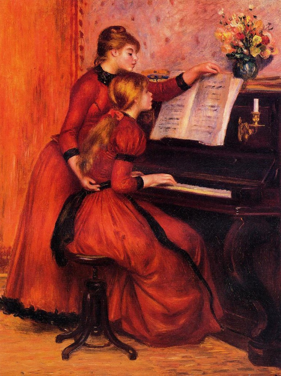 The Piano Lesson by Pierre-Auguste Renoir