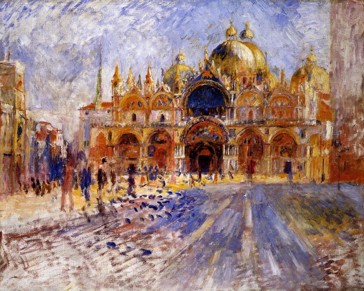The Piazza San Marco by Pierre-Auguste Renoir