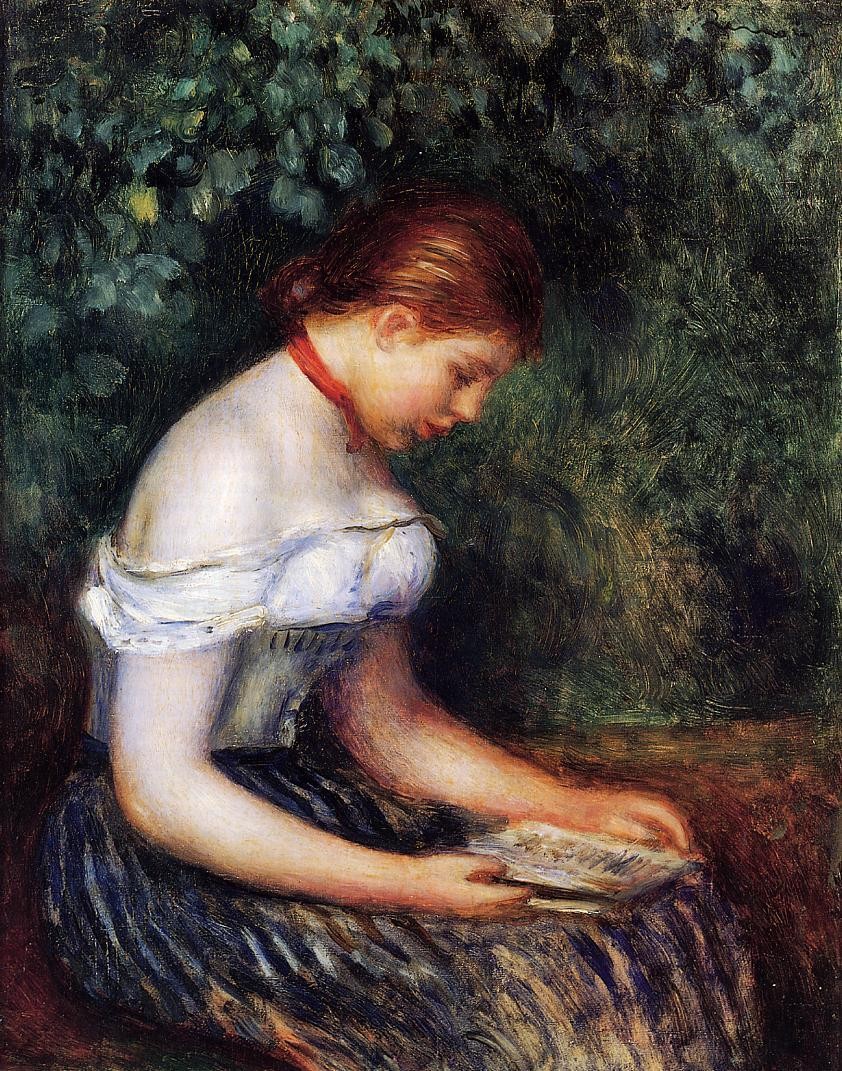 The Reader (Seated Young Woman) by Pierre-Auguste Renoir