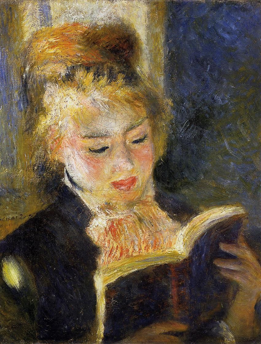 The Reader (Young Woman Reading a Book) by Pierre-Auguste Renoir