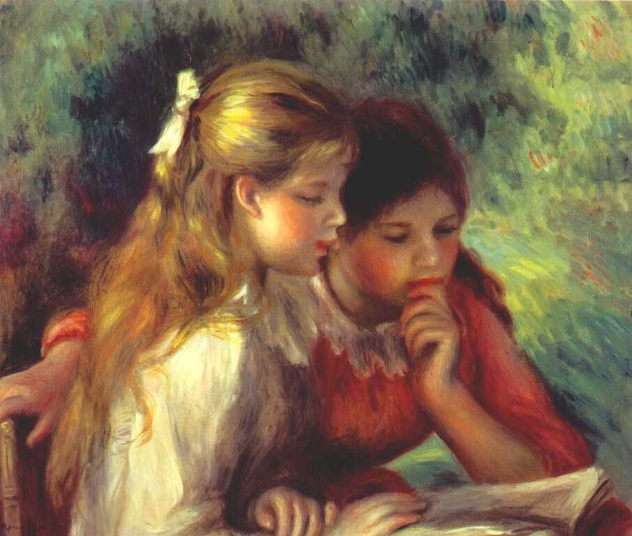 The reading by Pierre-Auguste Renoir