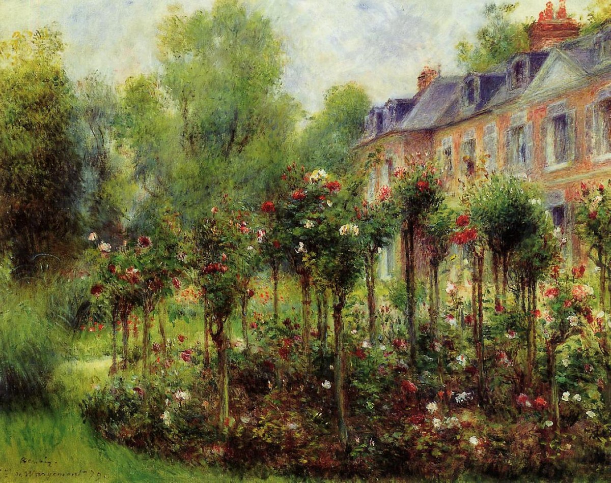 The Rose Garden at Wargemont by Pierre-Auguste Renoir