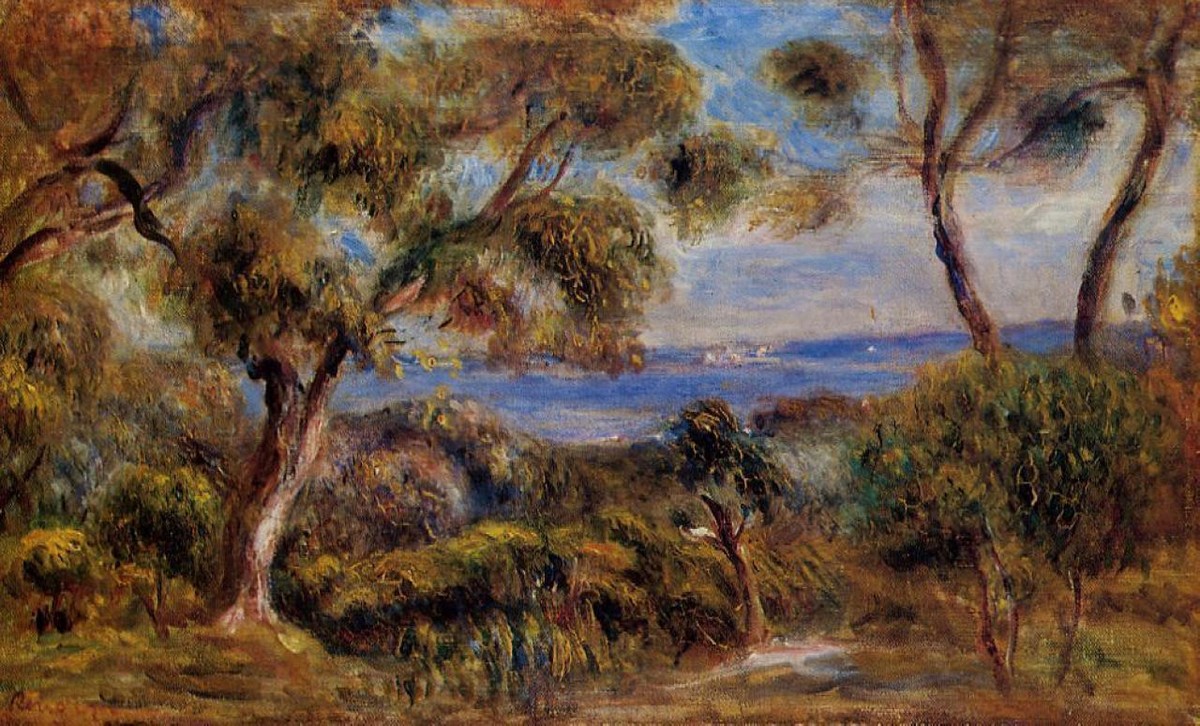 The Sea at Cagnes by Pierre-Auguste Renoir