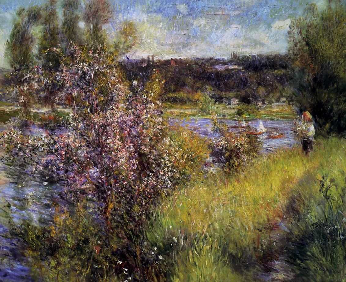 The Seine at Chatou by Pierre-Auguste Renoir
