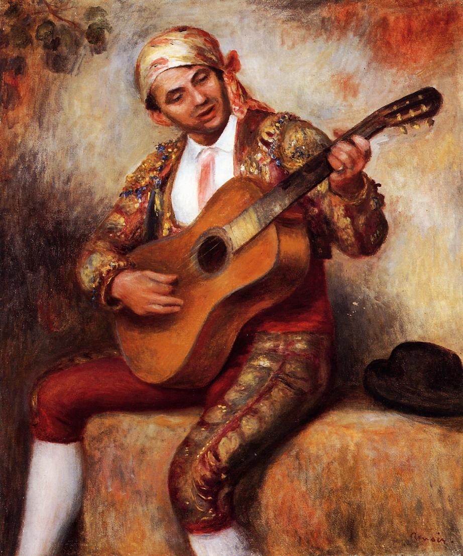 The Spanish Guitarist by Pierre-Auguste Renoir