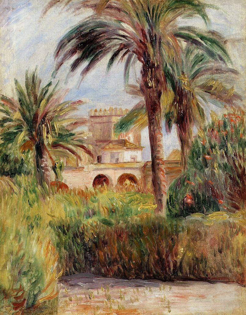 The Test Garden in Algiers by Pierre-Auguste Renoir
