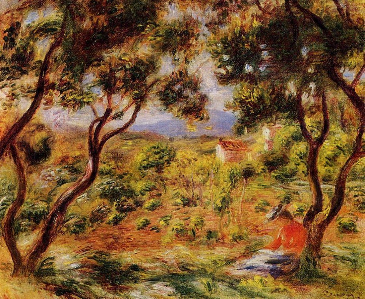 The Vineyards of Cagnes by Pierre-Auguste Renoir