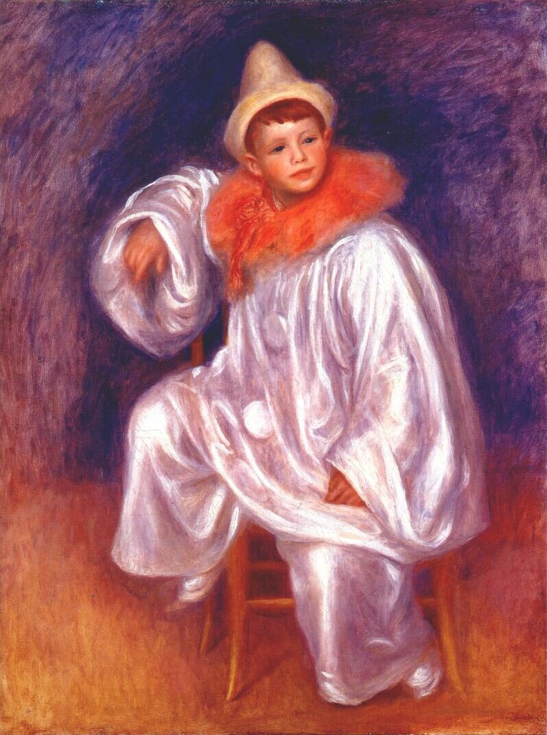 The white pierrot (Jean Renoir) by Pierre-Auguste Renoir