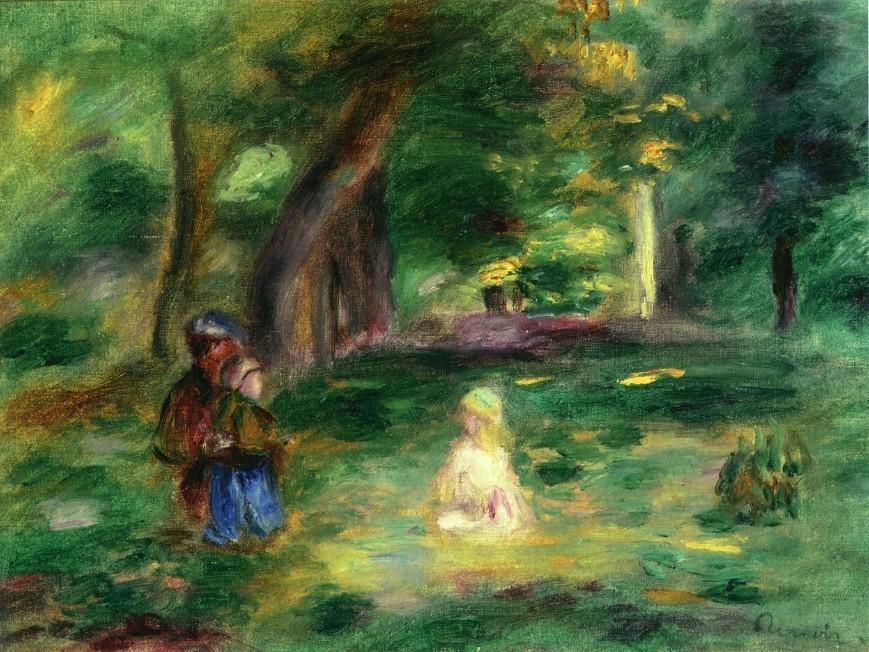 Three Figures in a Landscape by Pierre-Auguste Renoir