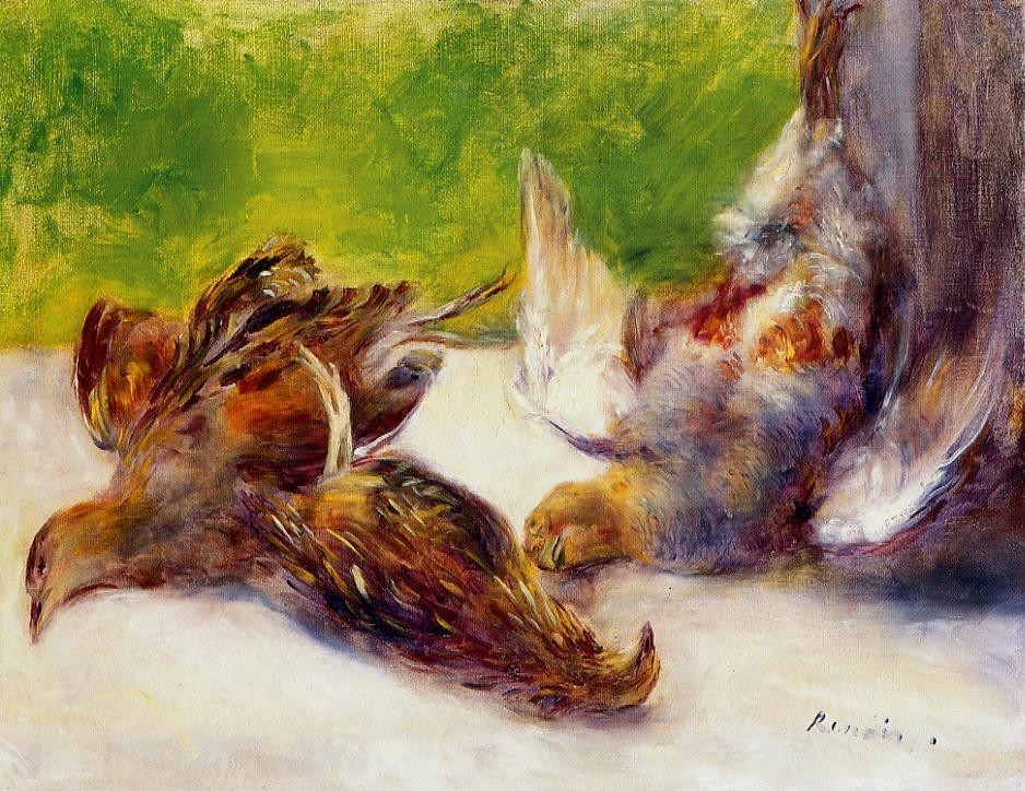 Three Partridges by Pierre-Auguste Renoir