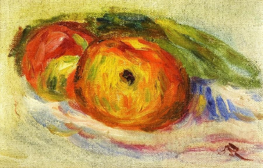 Two Apples by Pierre-Auguste Renoir