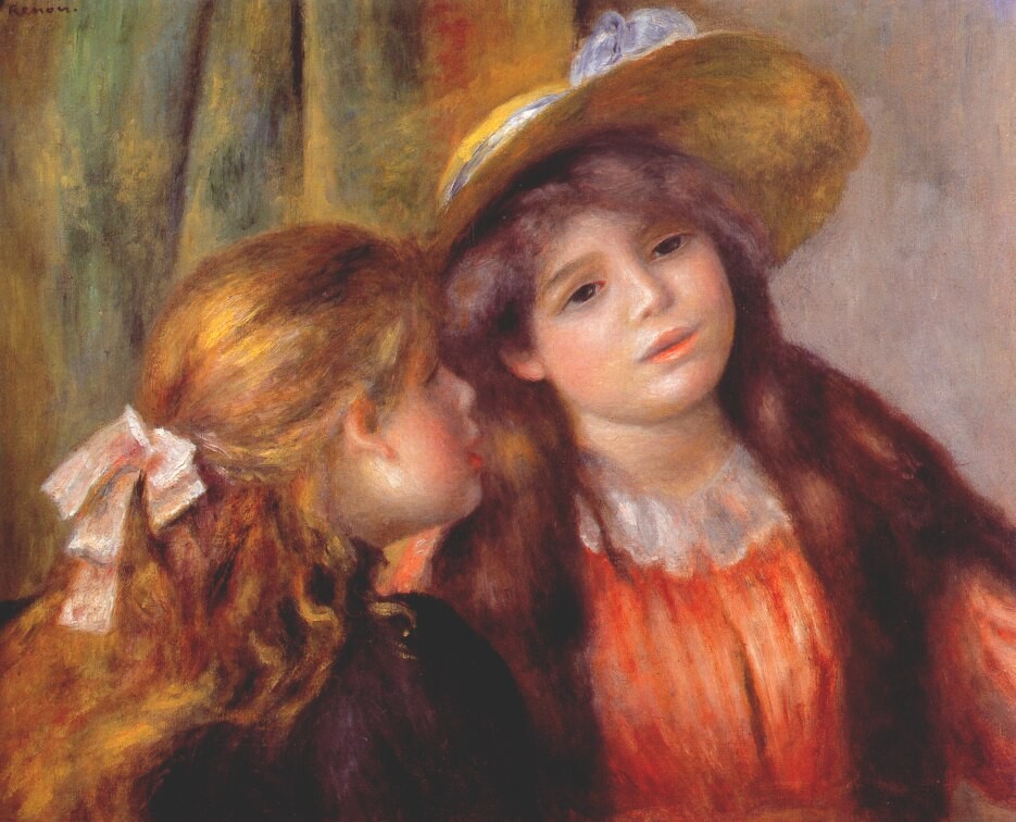 Two girls by Pierre-Auguste Renoir