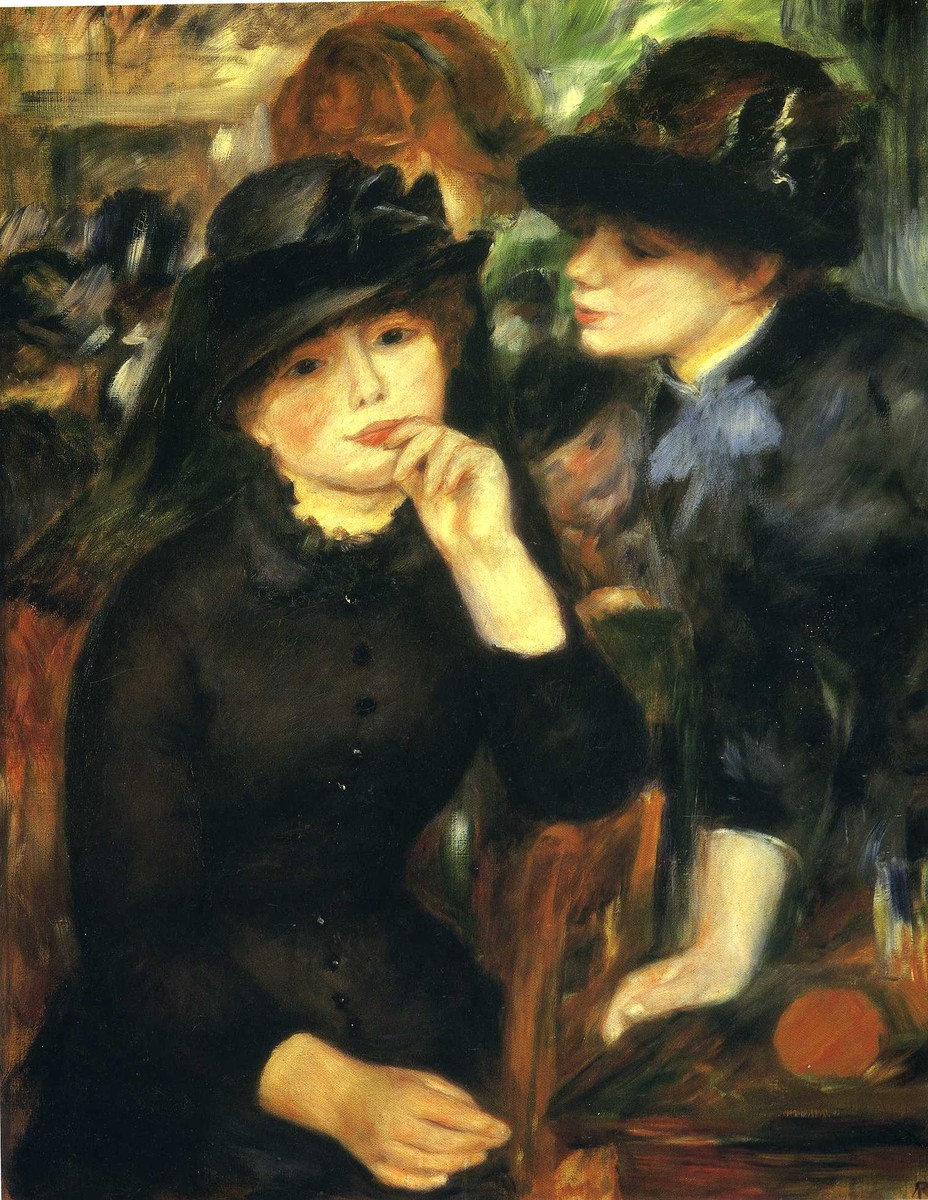 Two Girls in Black by Pierre-Auguste Renoir