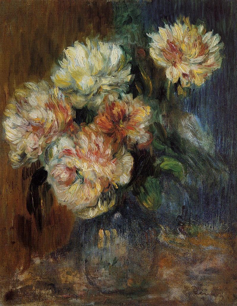 Vase of Peonies by Pierre-Auguste Renoir