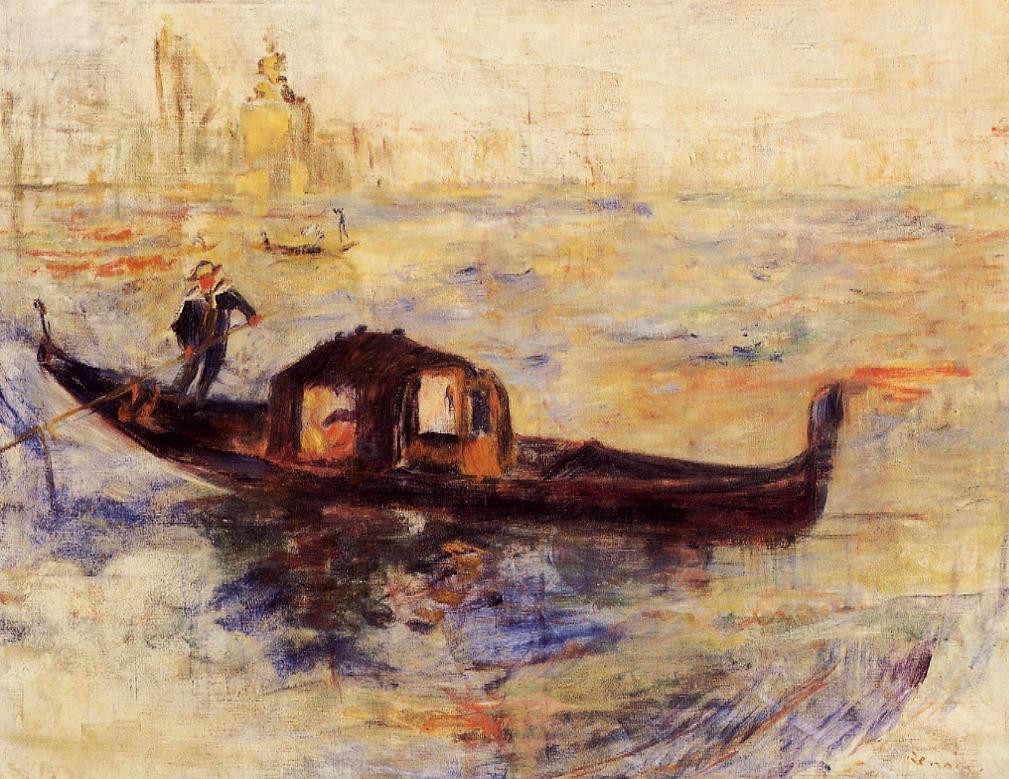 Venetian Gondola by Pierre-Auguste Renoir