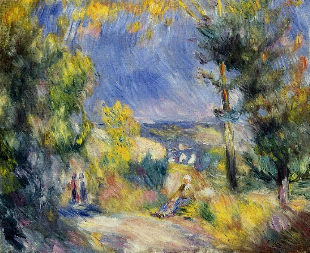 View Close to Antibes by Pierre-Auguste Renoir
