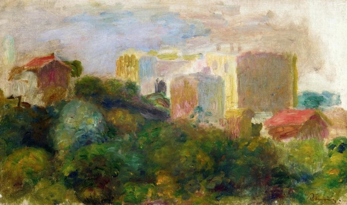 View from Renoir's Garden in Montmartre by Pierre-Auguste Renoir