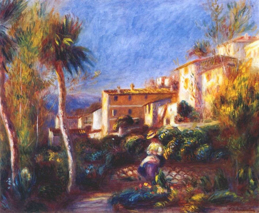 Villa de la poste at cagnes by Pierre-Auguste Renoir