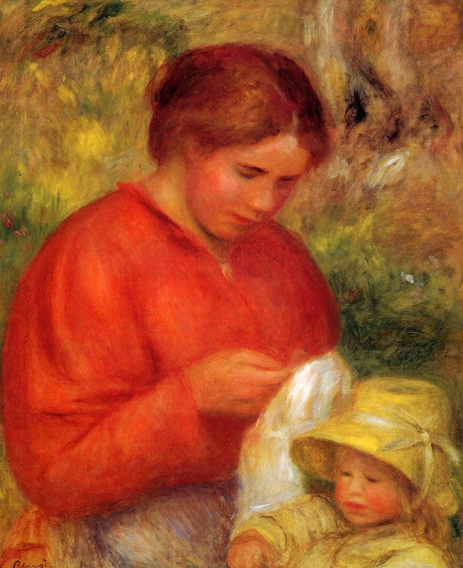 Woman and Child by Pierre-Auguste Renoir