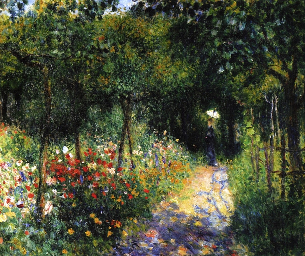 Woman at the Garden by Pierre-Auguste Renoir