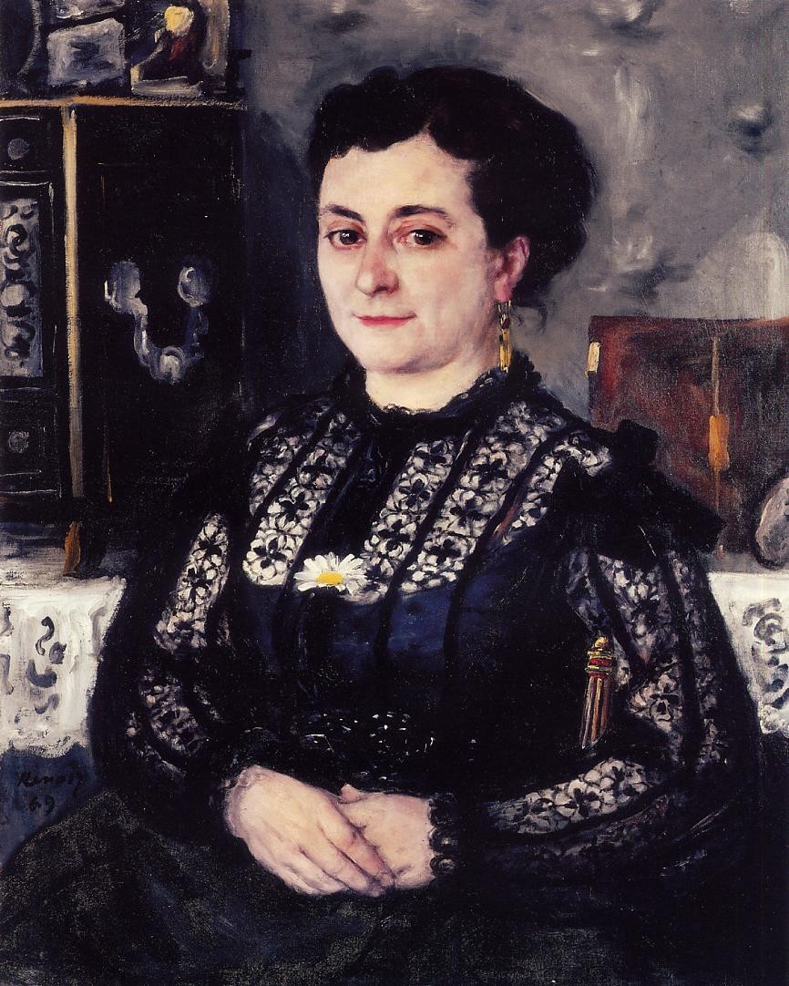 Woman in a Lace Blouse by Pierre-Auguste Renoir