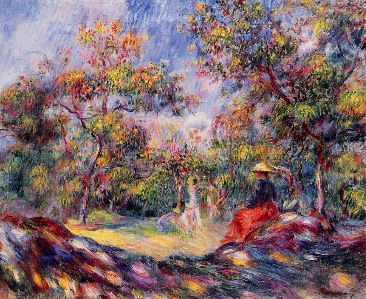 Woman in a Landscape by Pierre-Auguste Renoir