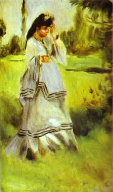 Woman in a Park by Pierre-Auguste Renoir