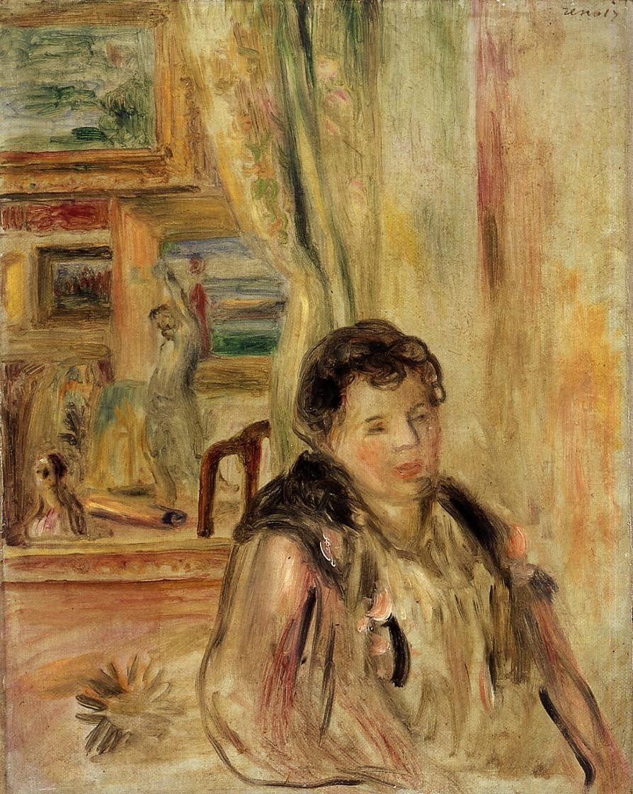 Woman in an Interior by Pierre-Auguste Renoir