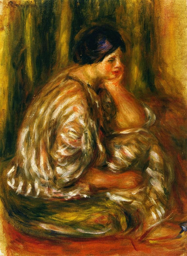 Woman in an Oriental Costume by Pierre-Auguste Renoir