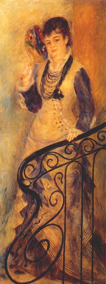 Woman on a Staircase by Pierre-Auguste Renoir