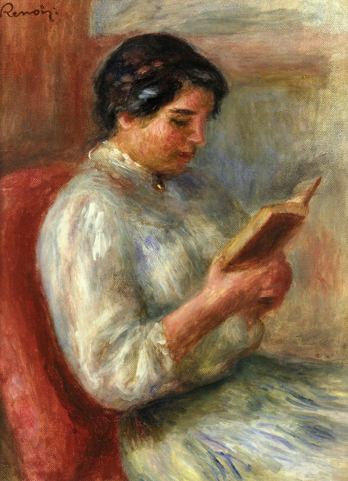 Woman Reading by Pierre-Auguste Renoir