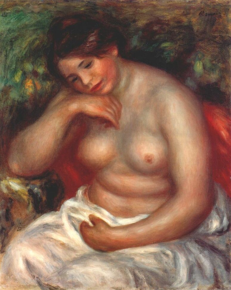 Woman sleeping by Pierre-Auguste Renoir