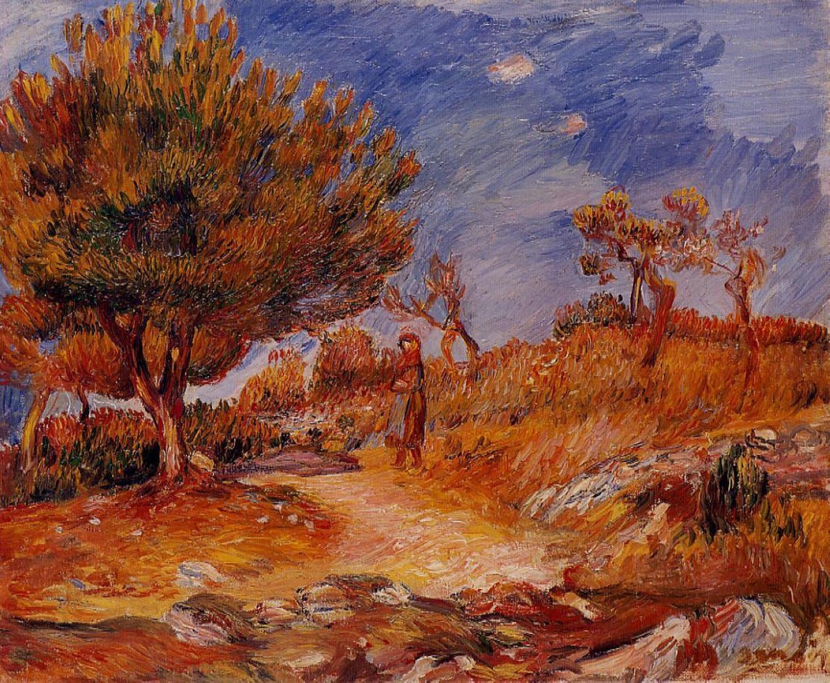 Woman under a Tree by Pierre-Auguste Renoir