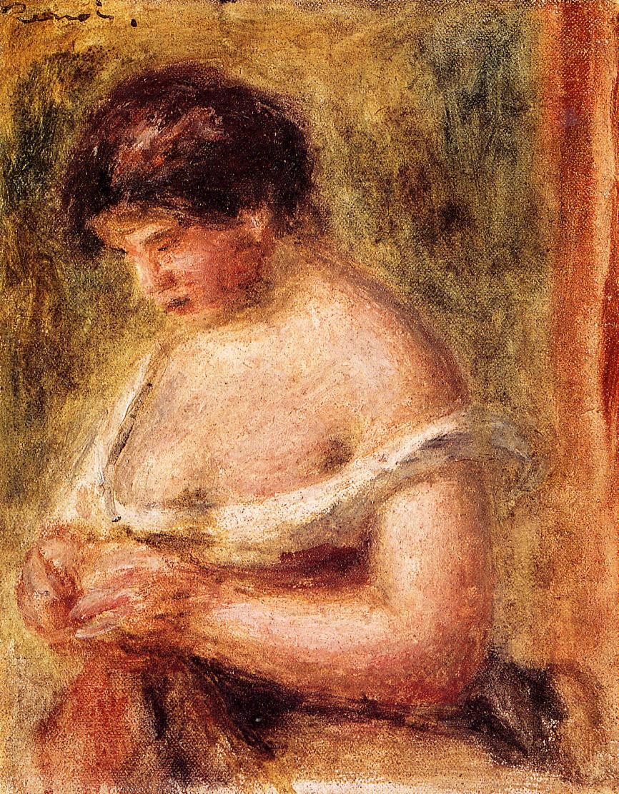 Woman with a Corset by Pierre-Auguste Renoir