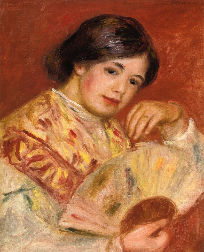 Woman with a Fan by Pierre-Auguste Renoir