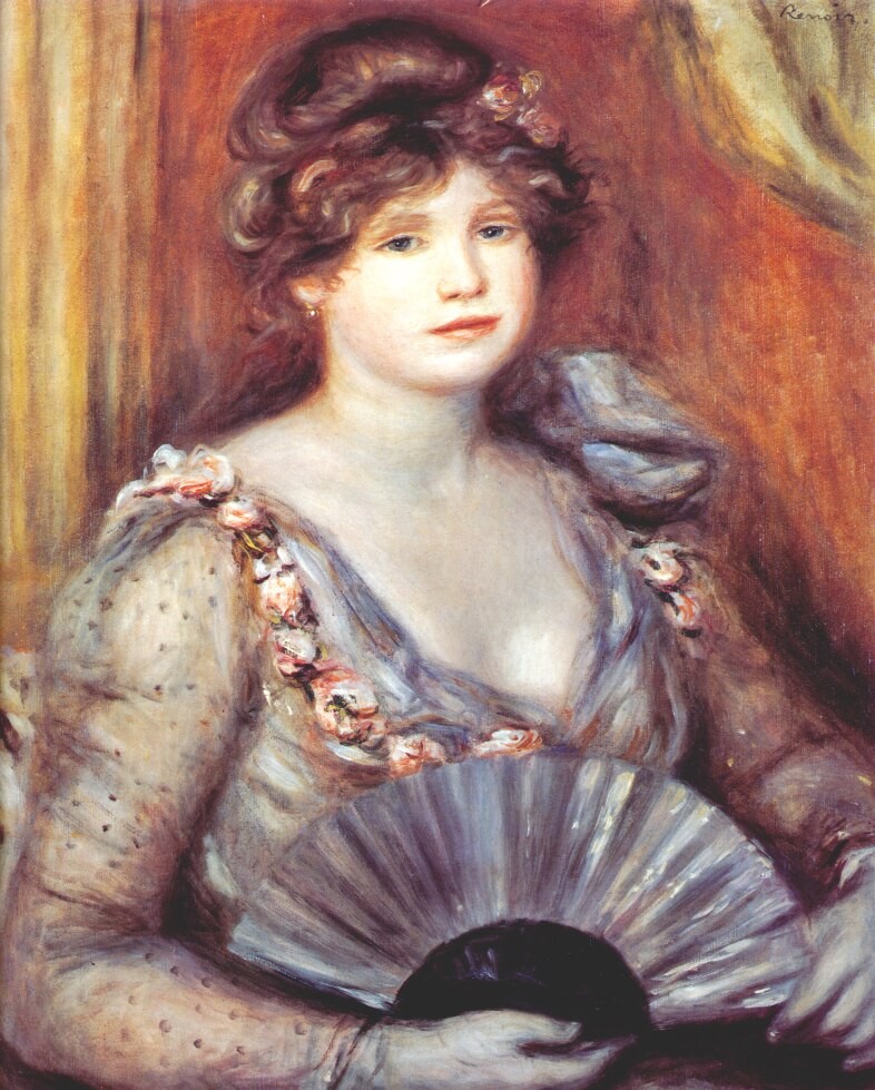 Woman with a Fan by Pierre-Auguste Renoir